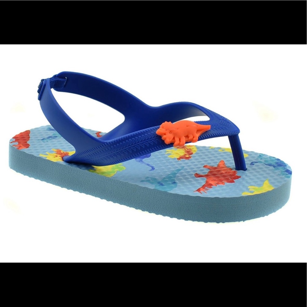 New Wonder Nation Dinosaur Print Beach Flip Flops